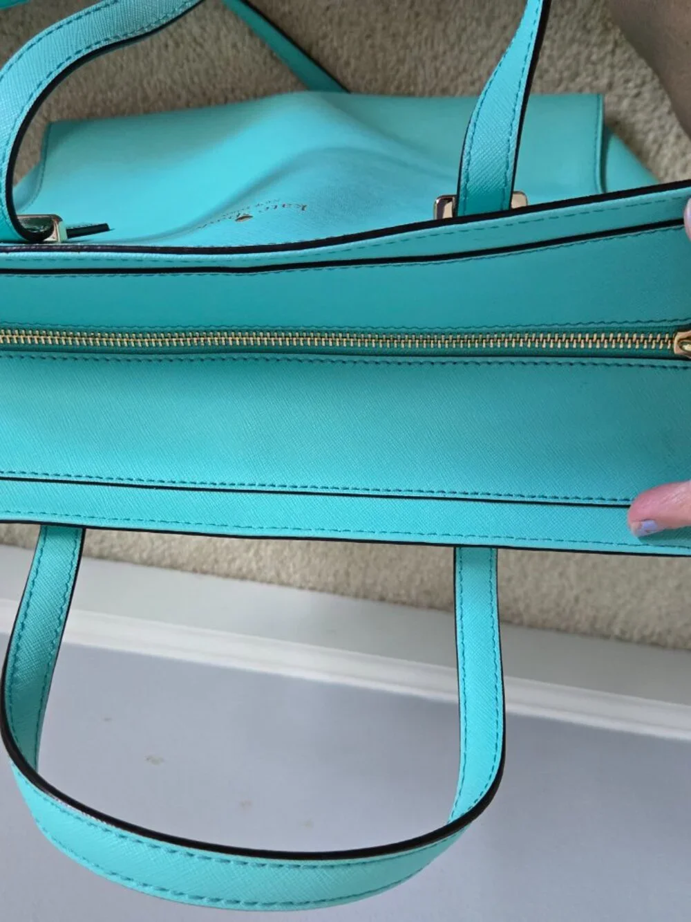 NWOT teal Kate Spade cedar street Hayden satchel  Never used